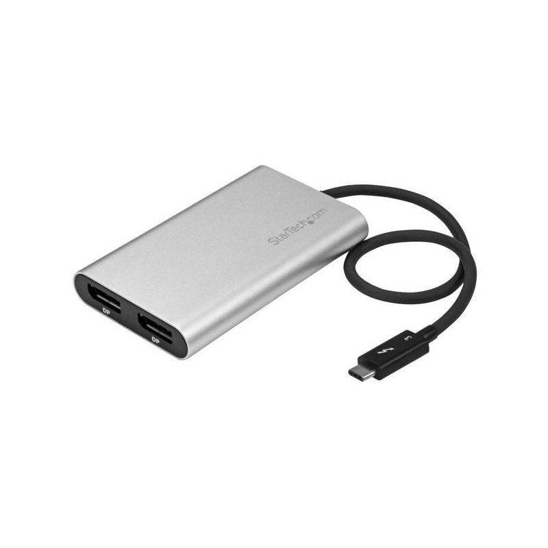 StarTech.com Thunderbolt 3 to Dual DisplayPort Adapter - 4K 60 Hz - Windows Only Compatible