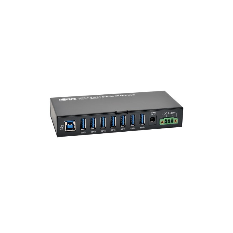 Tripp Lite 7-Port Rugged Industrial USB 3.0 SuperSpeed Hub with 15KV ESD Immunity and Metal Case, Mountable