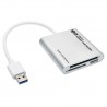 Tripp Lite USB 3.0 SuperSpeed Multi-Drive Memory Card Reader / Writer, Aluminum Case | Tripp Lite Card Readers