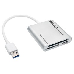 Tripp Lite USB 3.0 SuperSpeed Multi-Drive Memory Card Reader / Writer, Aluminum Case | Tripp Lite Card Readers