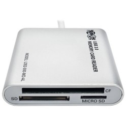 Tripp Lite USB 3.0 SuperSpeed Multi-Drive Memory Card Reader / Writer, Aluminum Case | Tripp Lite Card Readers
