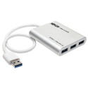 Tripp Lite 4-Port Portable USB 3.0 SuperSpeed Mini Hub, Aluminum