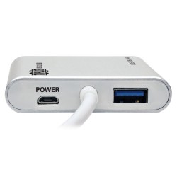 Tripp Lite 4-Port Portable USB 3.0 SuperSpeed Mini Hub, Aluminum | Tripp Lite Interface Hubs