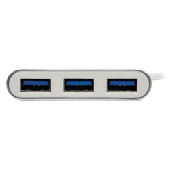 Tripp Lite 4-Port Portable USB 3.0 SuperSpeed Mini Hub, Aluminum | Tripp Lite Interface Hubs