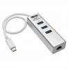 Tripp Lite Portable USB 3.1 Gen 1 Gigabit Ethernet Adapter with 3-Port Hub, USB Type-C (USB-C) Cable, Aluminum | Tripp Lite Inte