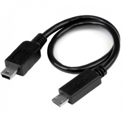 StarTech.com USB OTG Cable - Micro USB to Mini USB - M/M - 8 in. | StarTech.com USB Cables