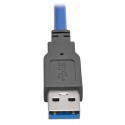 Tripp Lite USB 3.0 SuperSpeed Panel-Mount Type-A Extension Cable (M/F), 0.31 m (1-ft.)