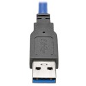 Tripp Lite USB 3.0 SuperSpeed Keystone Jack Type-A Extension Cable (M/F), 0.91 m (3-ft.)