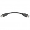 Tripp Lite USB 3.0 SuperSpeed Type-A Extension Cable (M/F), Black, 15.24 cm (6-in.) | Tripp Lite USB Cables