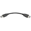 Tripp Lite USB 3.0 SuperSpeed Type-A Extension Cable (M/F), Black, 15.24 cm (6-in.)