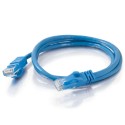 0.5m Cat6 550 MHz Snagless Crossover Cable - Blue