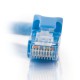 0.5m Cat6 550 MHz Snagless Crossover Cable - Blue