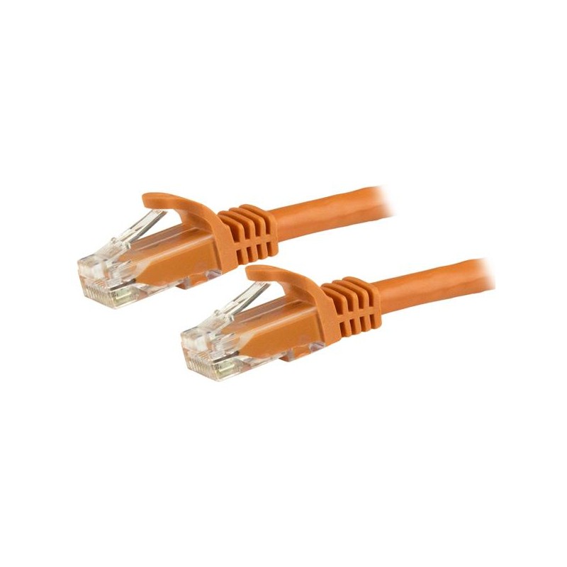 StarTech.com 15m Orange Gigabit Snagless RJ45 UTP Cat6 Patch Cable - 15 m Patch Cord