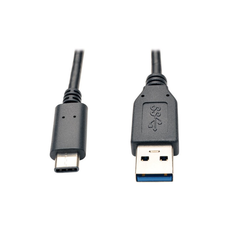 Tripp Lite USB 3.1 Gen 1 (5 Gbps) Cable, USB Type-C (USB-C) to USB Type-A M/M, 3.05 m