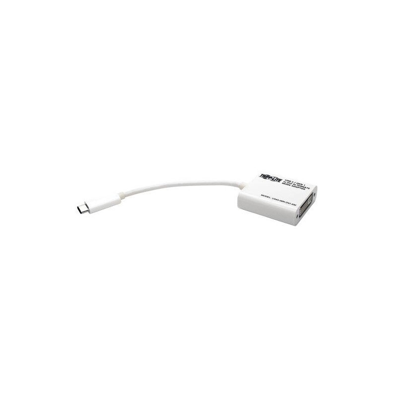 Tripp Lite USB C to DVI External Video Adapter (M/F) DisplayPort Alternate Mode, 1920 x 1080 (1080p)