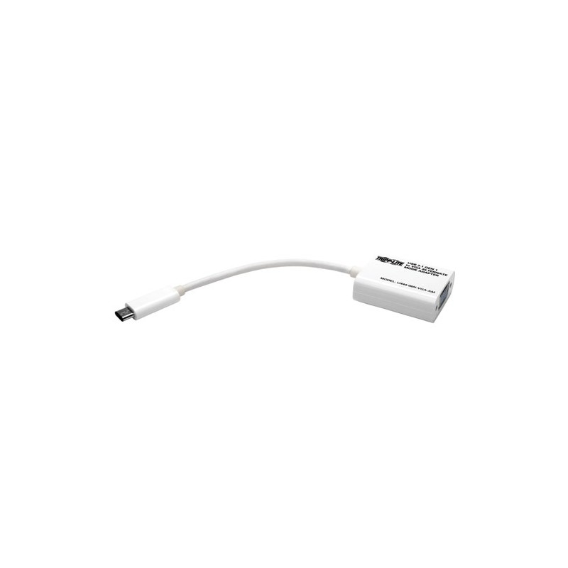 Tripp Lite USB C to VGA External Video Adapter (M/F), Displayport Alternate Mode, 1920 x 1200 (1080p)