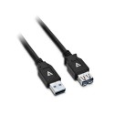 V7 USB3.0A Extension Cable 2m Black