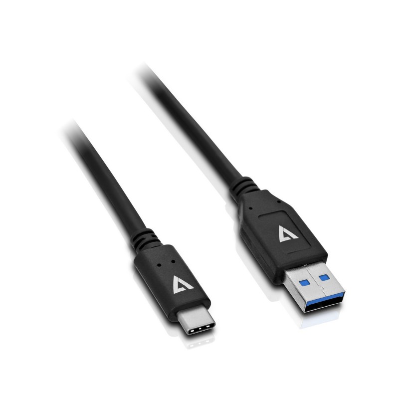V7 USB3.1A to USB-C Cable 1m Black