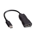 V7 USB-C male to Displayport female Adapter Black