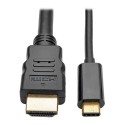 Tripp Lite USB Type-C (USB-C) to HDMI Adapter Cable (M/M), 3840 x 2160 (4K x 2K) @ 30 Hz, 4.88 m