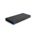 Linksys LGS116P 16-Port Desktop Gigabit PoE Switch