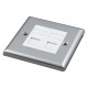 Cat5e UTP RJ45 Loaded Metal Faceplates