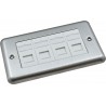 Cat6 UTP RJ45 Loaded Metal Faceplates