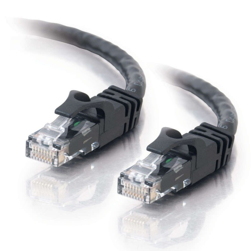 1m Cat6 550 MHz Snagless Crossover Cable - Black