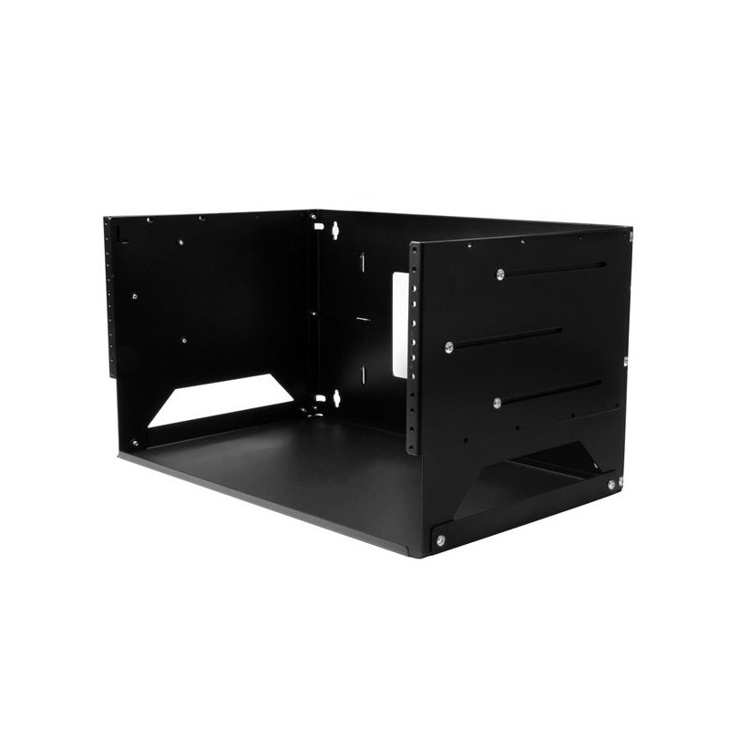 StarTech.com Wall-Mount Server Rack with Built-in Shelf - Solid Steel - 4U