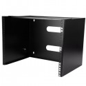 StarTech.com Wall-Mount Bracket for Shallow Rack-Mount Equipment - Solid Steel - 8U