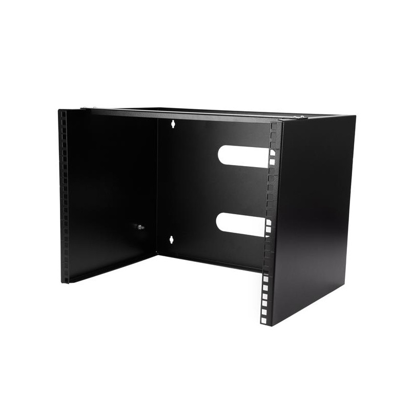 StarTech.com Wall-Mount Bracket for Shallow Rack-Mount Equipment - Solid Steel - 8U