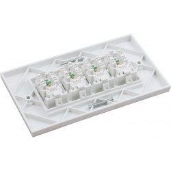 Cat6 UTP RJ45 Loaded Faceplates