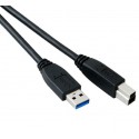 USB 2.0 A Male - B Male Lead