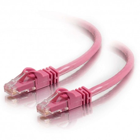 0.5m Cat6 550 MHz Snagless RJ45 Patch Leads - Pink