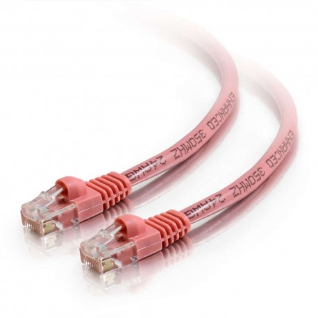 0.5m Cat5E 350 MHz Snagless RJ45 Patch Leads - Pink