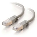 1m Shielded Cat5E Snagless RJ45 Patch Leads - Grey