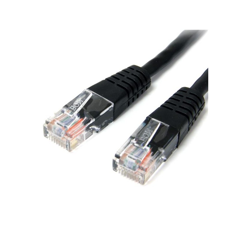 StarTech.com 6 ft Cat5e Black Molded RJ45 UTP Cat 5e Patch Cable - 6ft Patch Cord