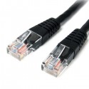 StarTech.com 6 ft Cat5e Black Molded RJ45 UTP Cat 5e Patch Cable - 6ft Patch Cord