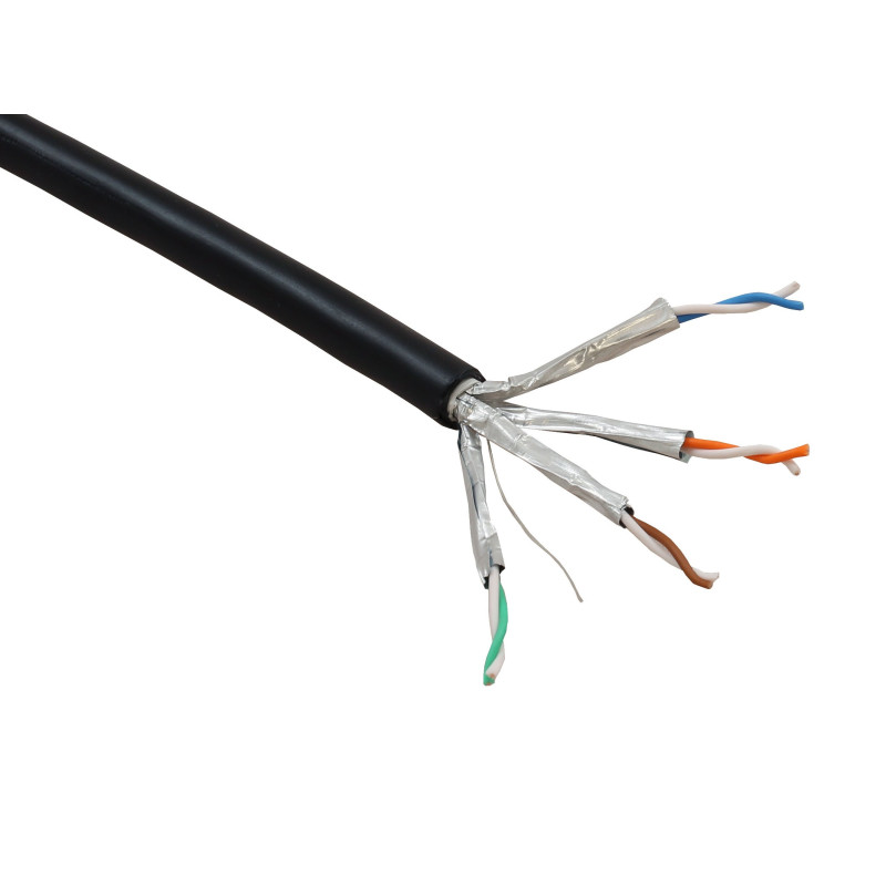 Cat6a External U/FTP Cable - LDPE Outer Sheath