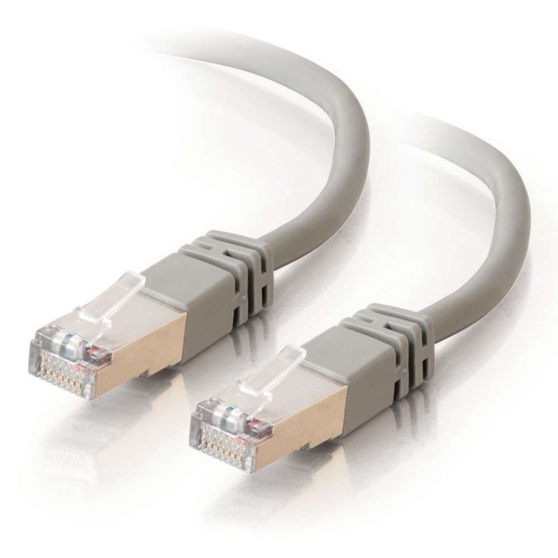 20m Shielded Cat5E RJ45 Patch Leads - Grey