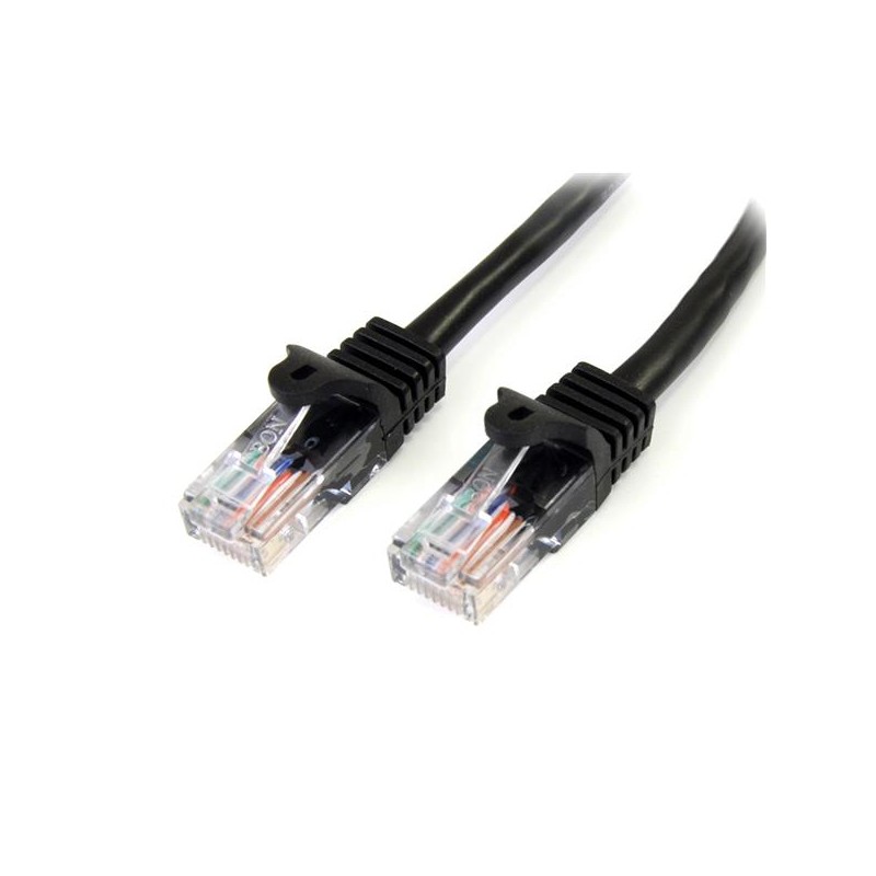 StarTech.com Cat5e Ethernet Patch Cable with Snagless RJ45 Connectors - 10 m, Black