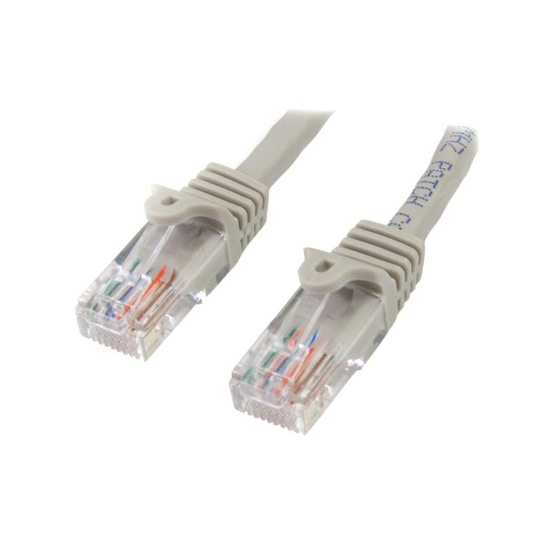 StarTech.com Cat5e Ethernet Patch Cable with Snagless RJ45 Connectors - 10 m, Gray