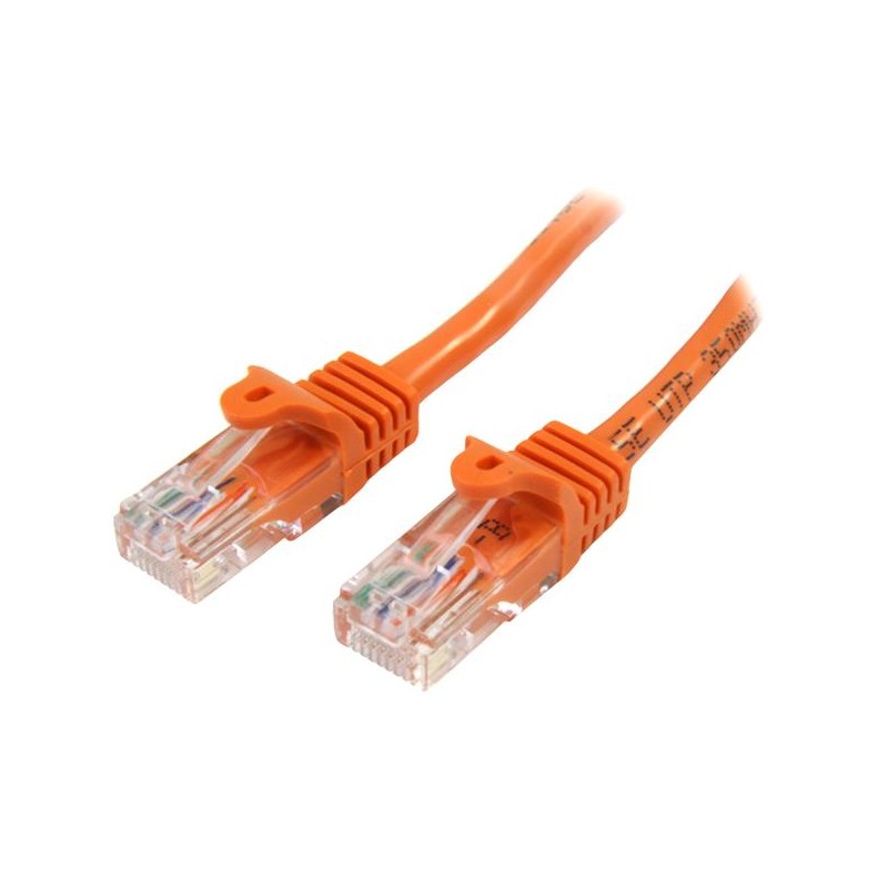 StarTech.com Cat5e Ethernet Patch Cable with Snagless RJ45 Connectors - 10 m, Orange