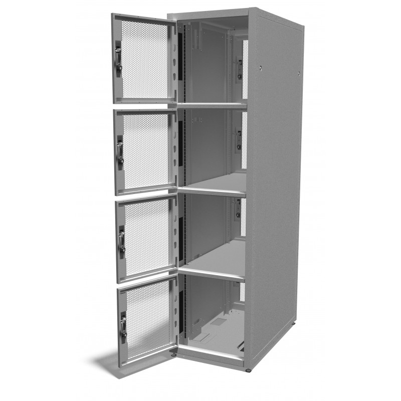 47u 800mm x 1200mm 4 Compartment CoLocation Server Rack | 4 Compartment ...
