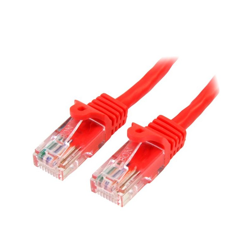StarTech.com Cat5e Ethernet Patch Cable with Snagless RJ45 Connectors - 10 m, Red