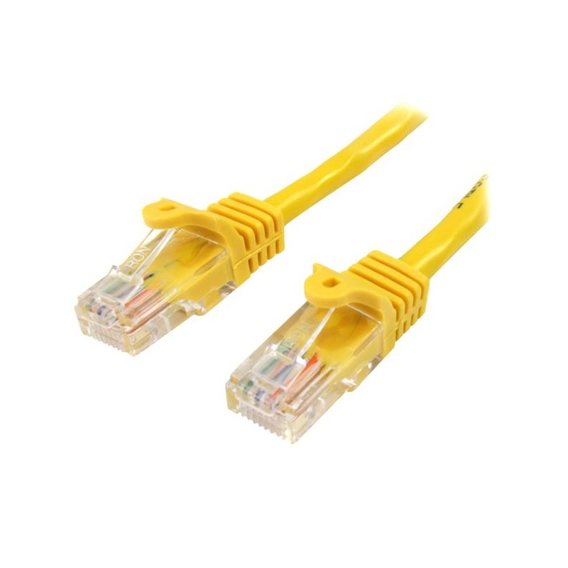 StarTech.com Cat5e Ethernet Patch Cable with Snagless RJ45 Connectors - 10 m, Yellow