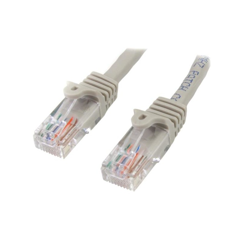 StarTech.com Cat5e Ethernet Patch Cable with Snagless RJ45 Connectors - 7 m, Gray