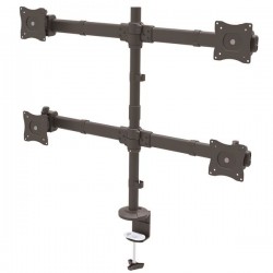 StarTech.com Desk Mount Quad Monitor Arm - Articulating - Heavy Duty Steel | StarTech.com Flat Panel Desk Mounts