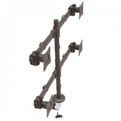 StarTech.com Desk Mount Quad Monitor Arm - Articulating - Heavy Duty Steel | StarTech.com Flat Panel Desk Mounts