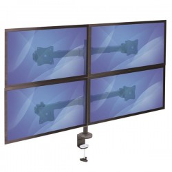 StarTech.com Desk Mount Quad Monitor Arm - Articulating - Heavy Duty Steel | StarTech.com Flat Panel Desk Mounts